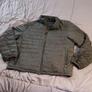 Mens Super Lightweight Gray Puffer Jacket